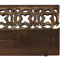 A Frank Lloyd Wright Designed Fretwork Panel from the Heller House 38" W x 2" D x 9.5" H, — United States, 1897