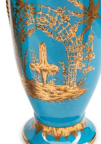A Pair of Paris Porcelain Chinoiserie-Decorated Vases