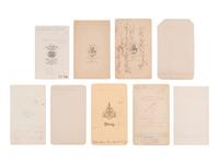 [LITERATURE]. Portraits of famous authors and writers, incl. Alexandre DUMAS, Nathaniel HAWTHORNE, Ralph Waldo EMERSON, et. al.