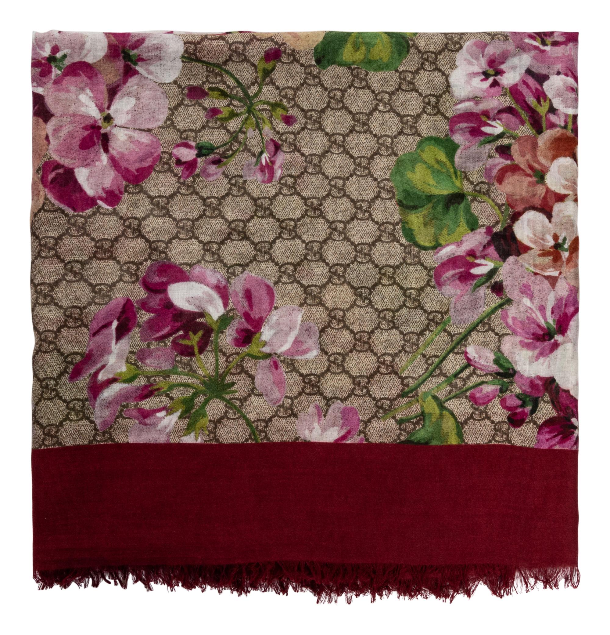 Gucci Printed Silk Scarf