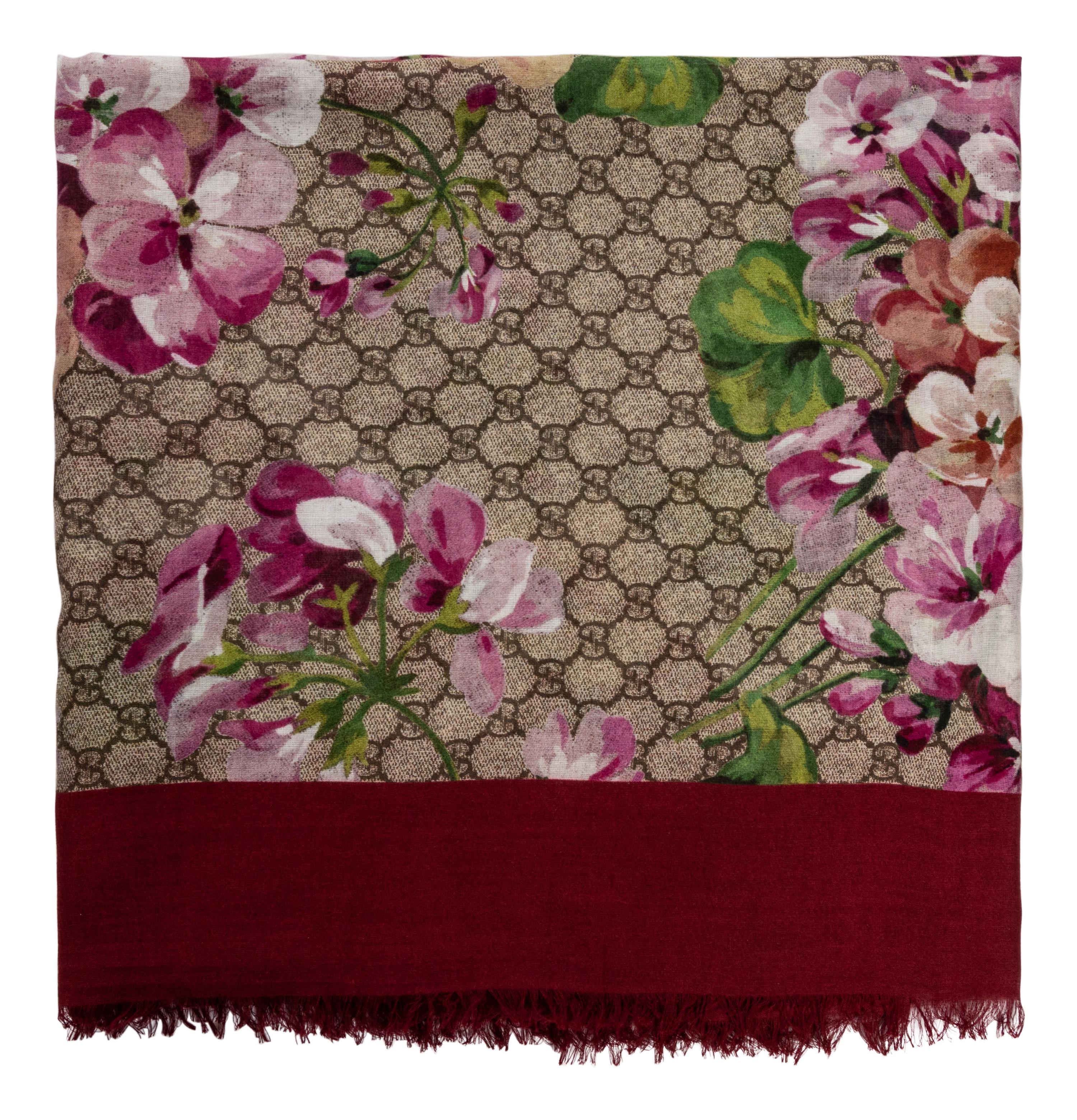 Gucci Printed Silk Scarf