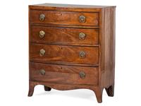 A Georgian Inlaid Bowfront Chest of Drawers