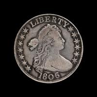 An 1806 Draped Bust 50c Coin