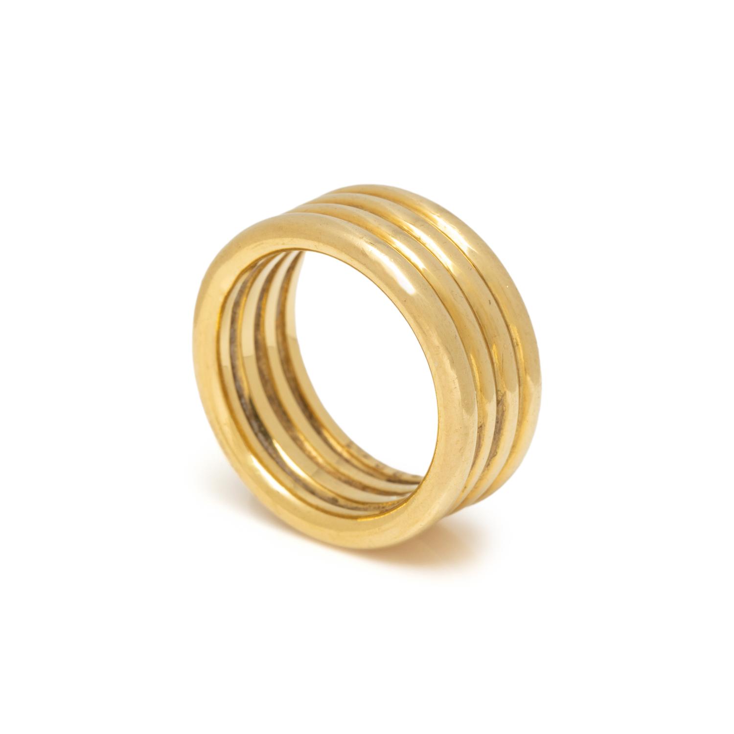 CARTIER, YELLOW GOLD BAND RING