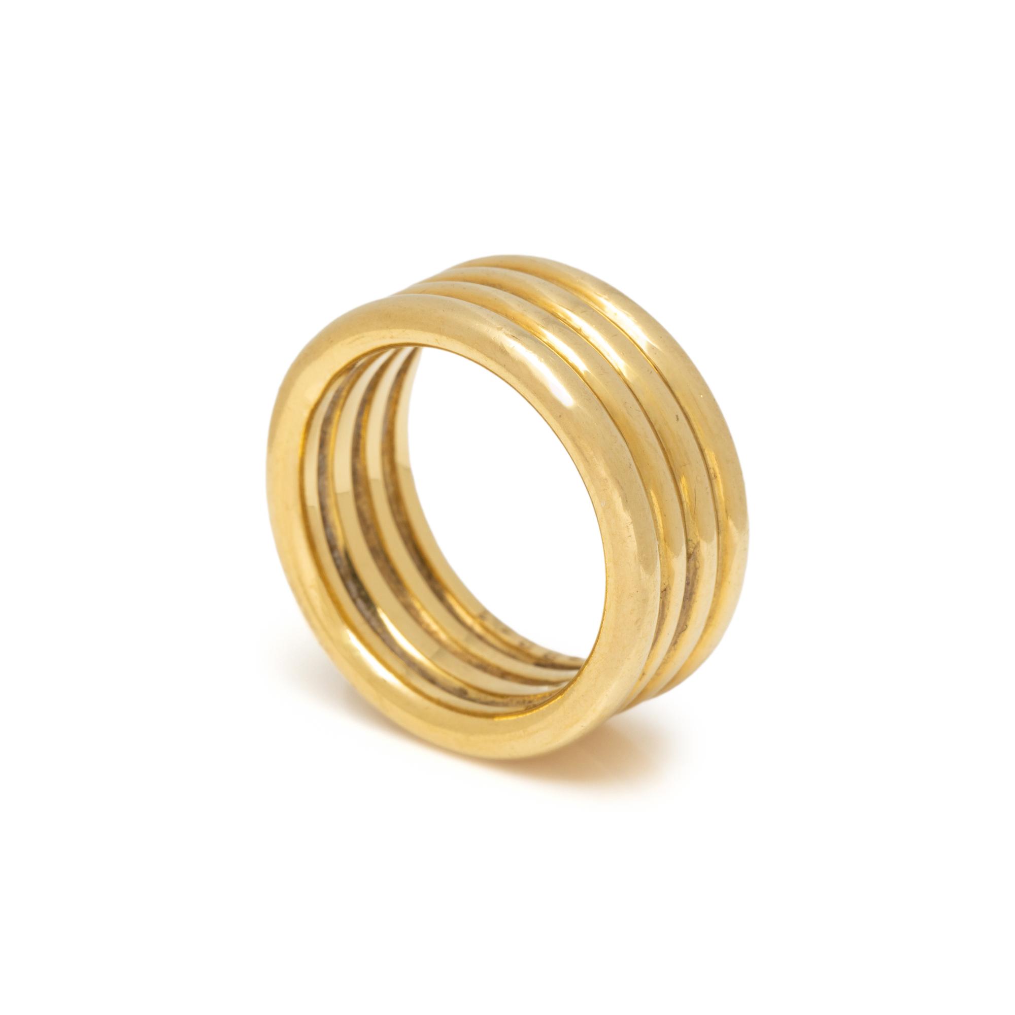 CARTIER, YELLOW GOLD BAND RING