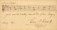 [Americana] Howe, Julia Ward, Irving Berlin, John Philip Sousa, Samuel F. Smith, and George F. Root. Display of Signed Patriotic Song Lyrics