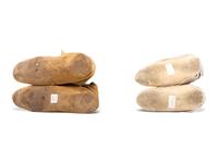 Collection of Great Lakes and Eastern Woodlands Beaded Hide Moccasins
