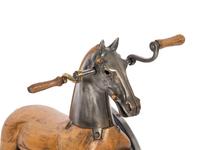A Carved Wood and Cast Metal Tricycle
