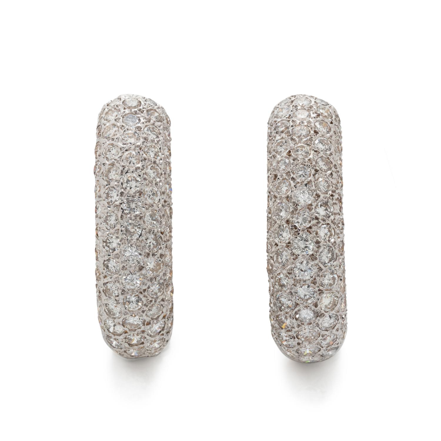 DIAMOND HOOP EARRINGS