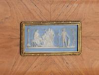 A French Neoclassical Tulipwood and Jasperware Mounted Side Table