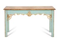 A Georgian Style Faux Marble-Painted Console Table