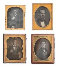 [EARLY PHOTOGRAPHY]. 16 quarter plate daguerreotypes of men, incl. examples by CAHILL and WHITNEY.