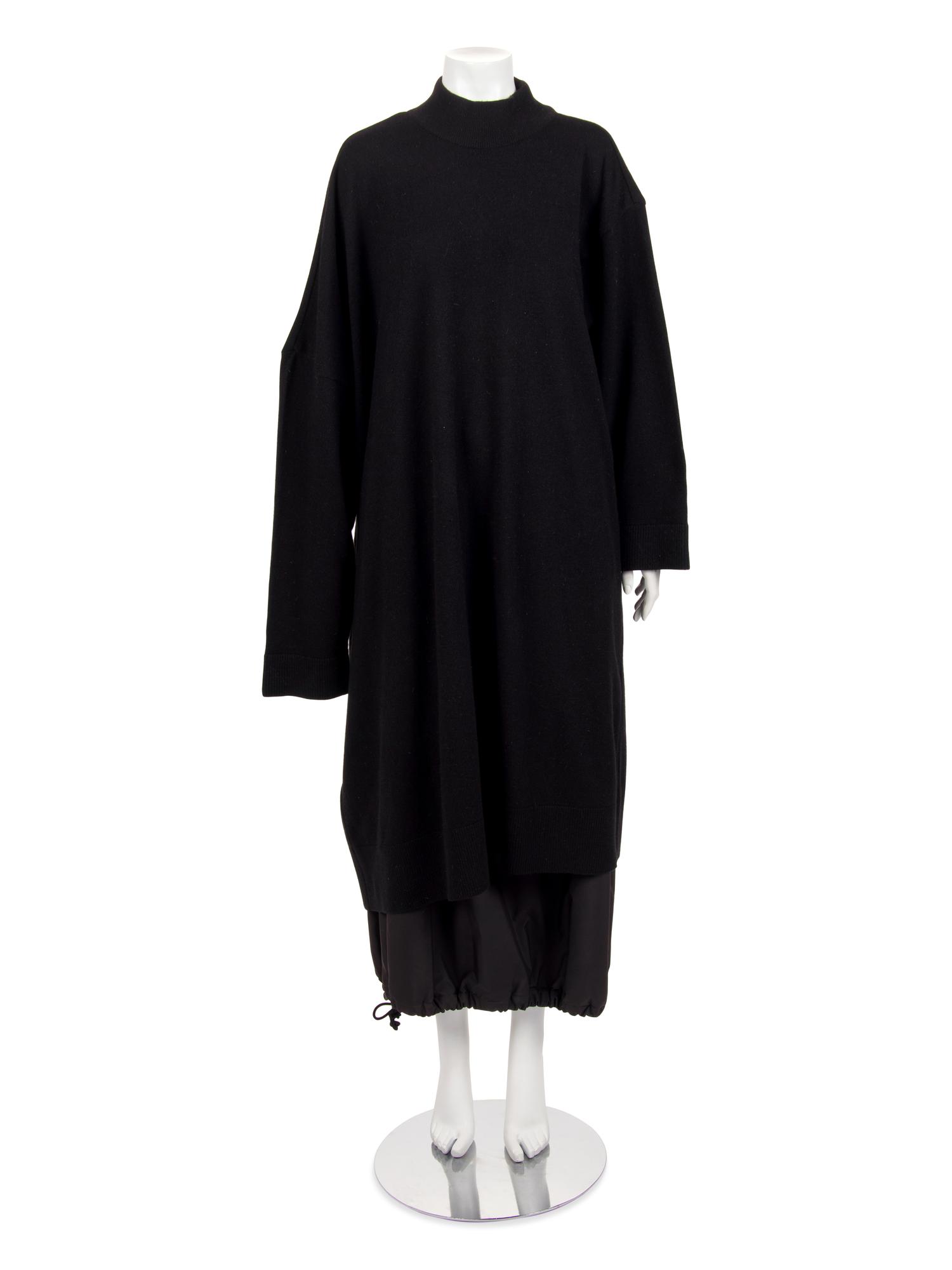 Issey Miyake Oversized Sweater with Pull Cord Skirt, 1990-2010