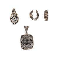 COLLECTION OF STERLING SILVER, YELLOW GOLD, AND MULTIGEM DESIGNER JEWELRY