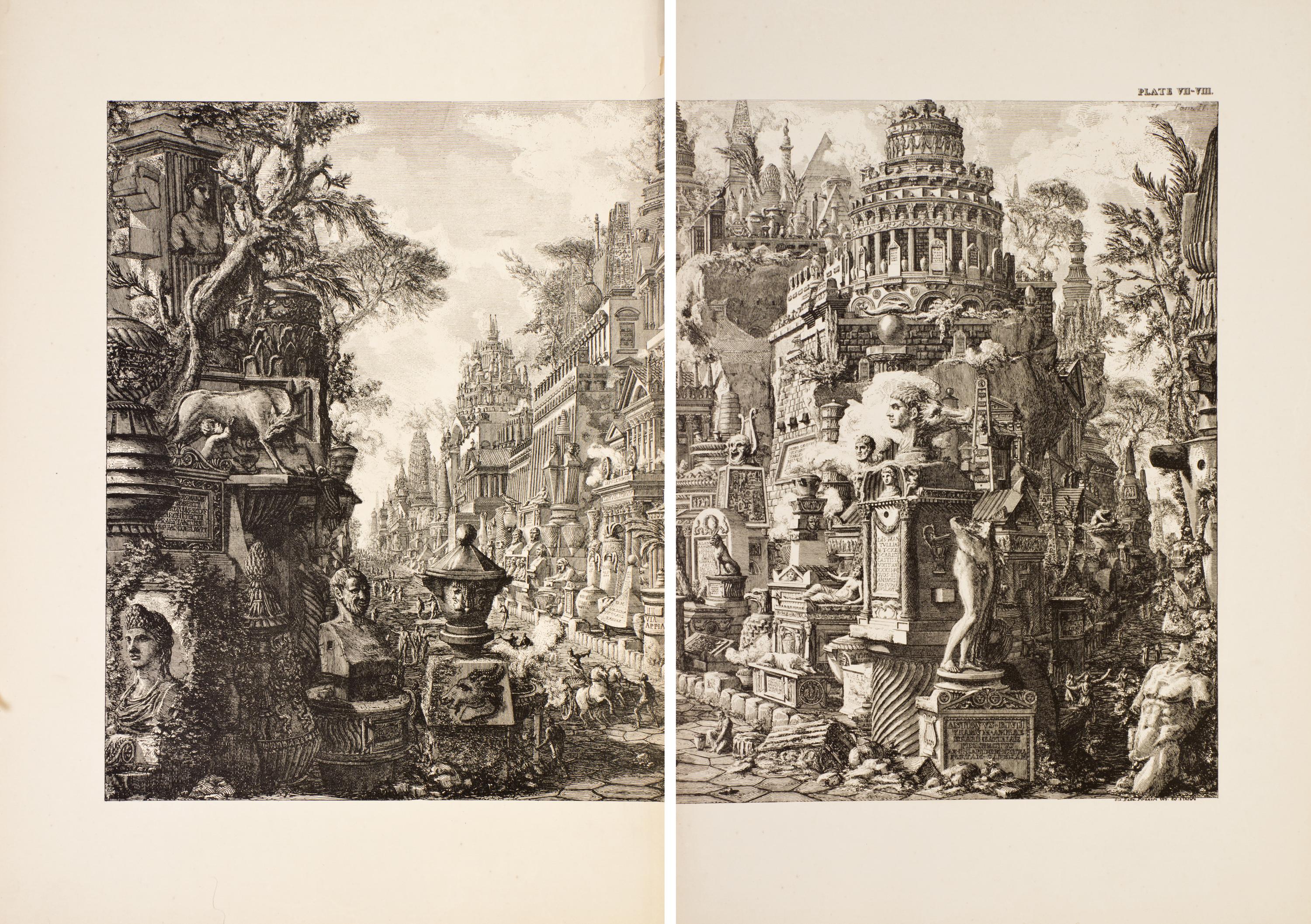 (PIRANESI, GIOVANNI BATTISTA) YOUNG, WILLIAM, ed. Roman Architecture...[London], [1900].