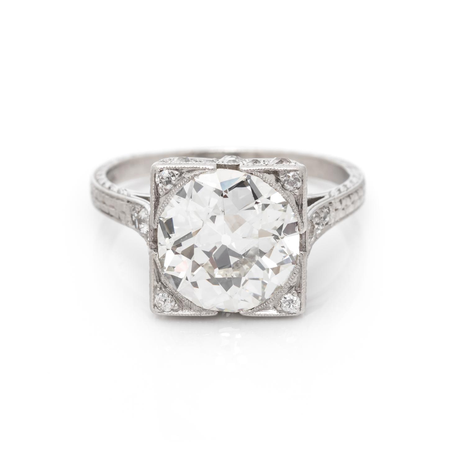 ART DECO, DIAMOND RING