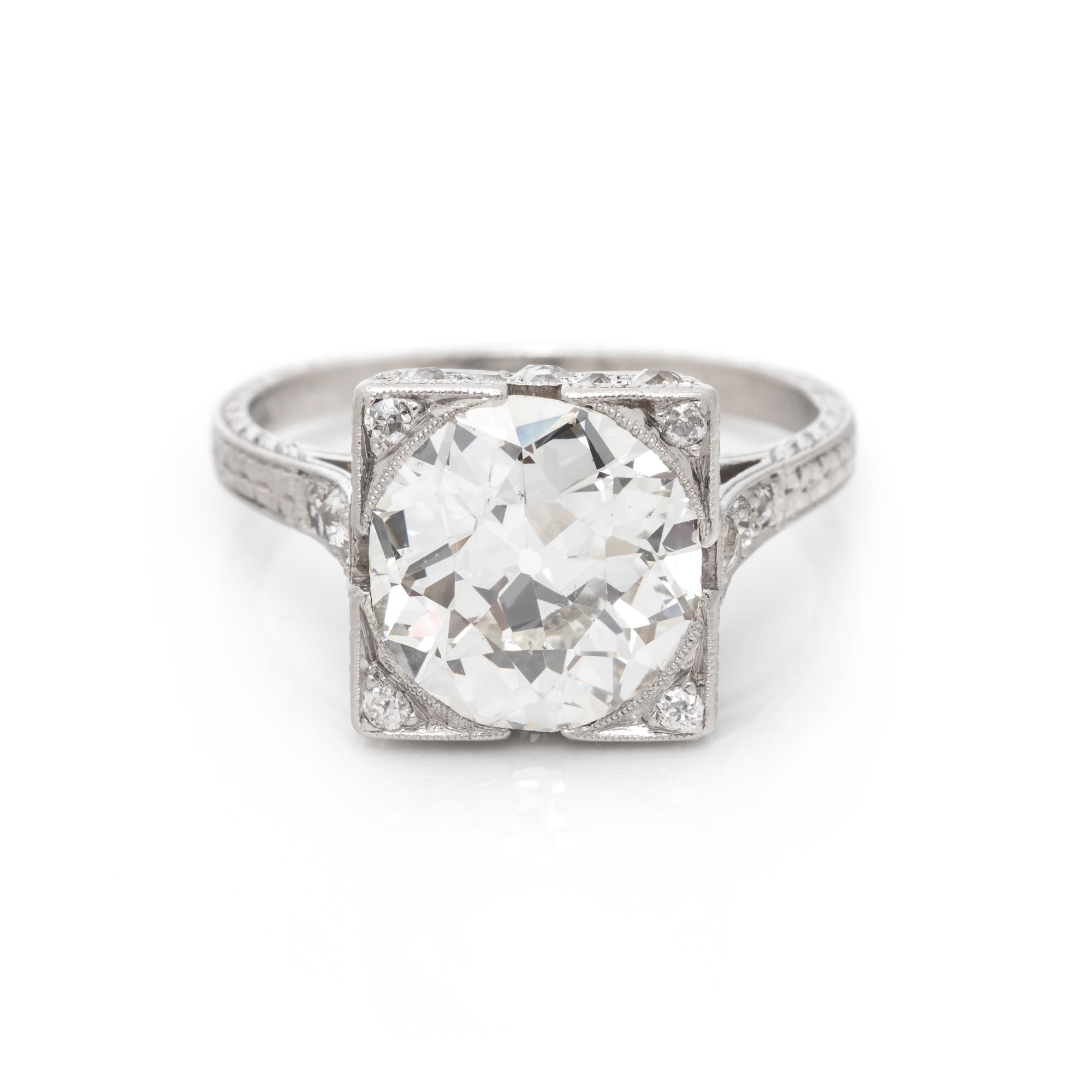 ART DECO, DIAMOND RING