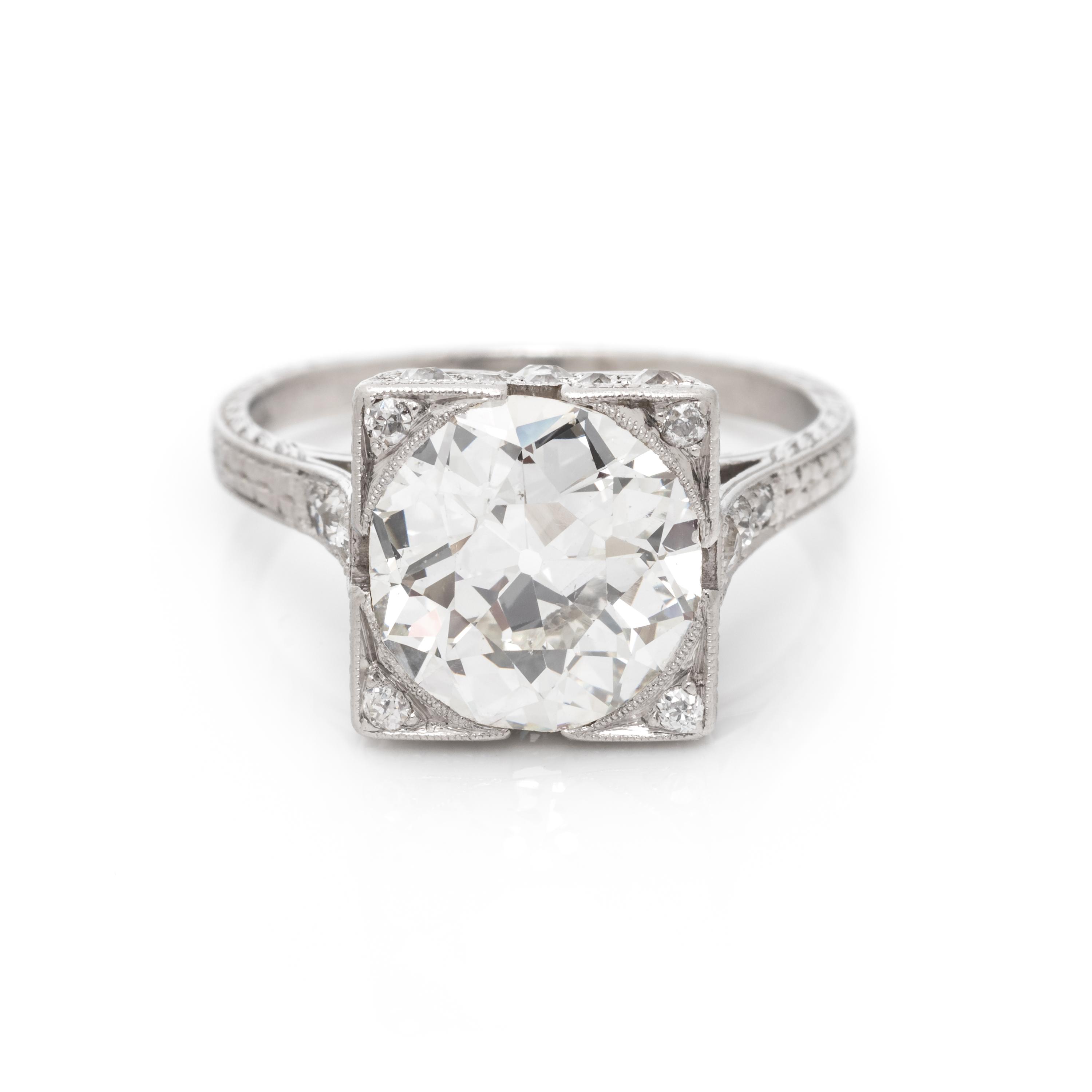 ART DECO, DIAMOND RING