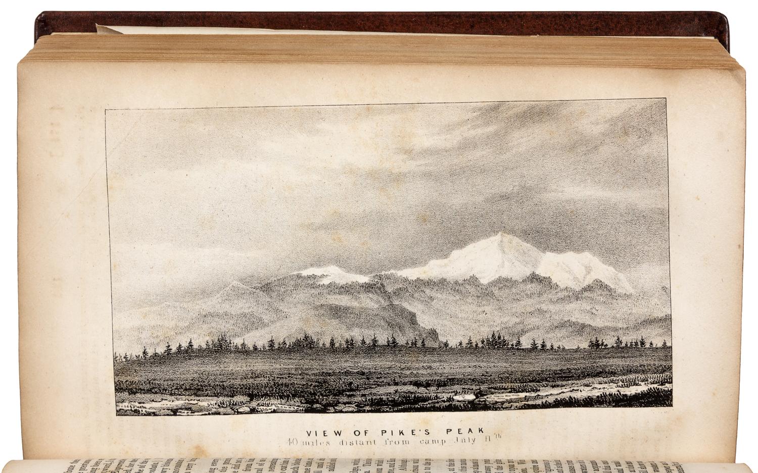 FREMONT, John Charles (1813-1890). Report of The Exploring Expedition to The Rocky Mountains in the year 1842, and to Oregon and North California in the years 1843-'44 . Washington, D. C.: Printed by Order of the Senate, by Gales and Seaton, 1845.