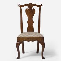 A Queen Anne carved walnut side chair Delaware Valley, circa 1750