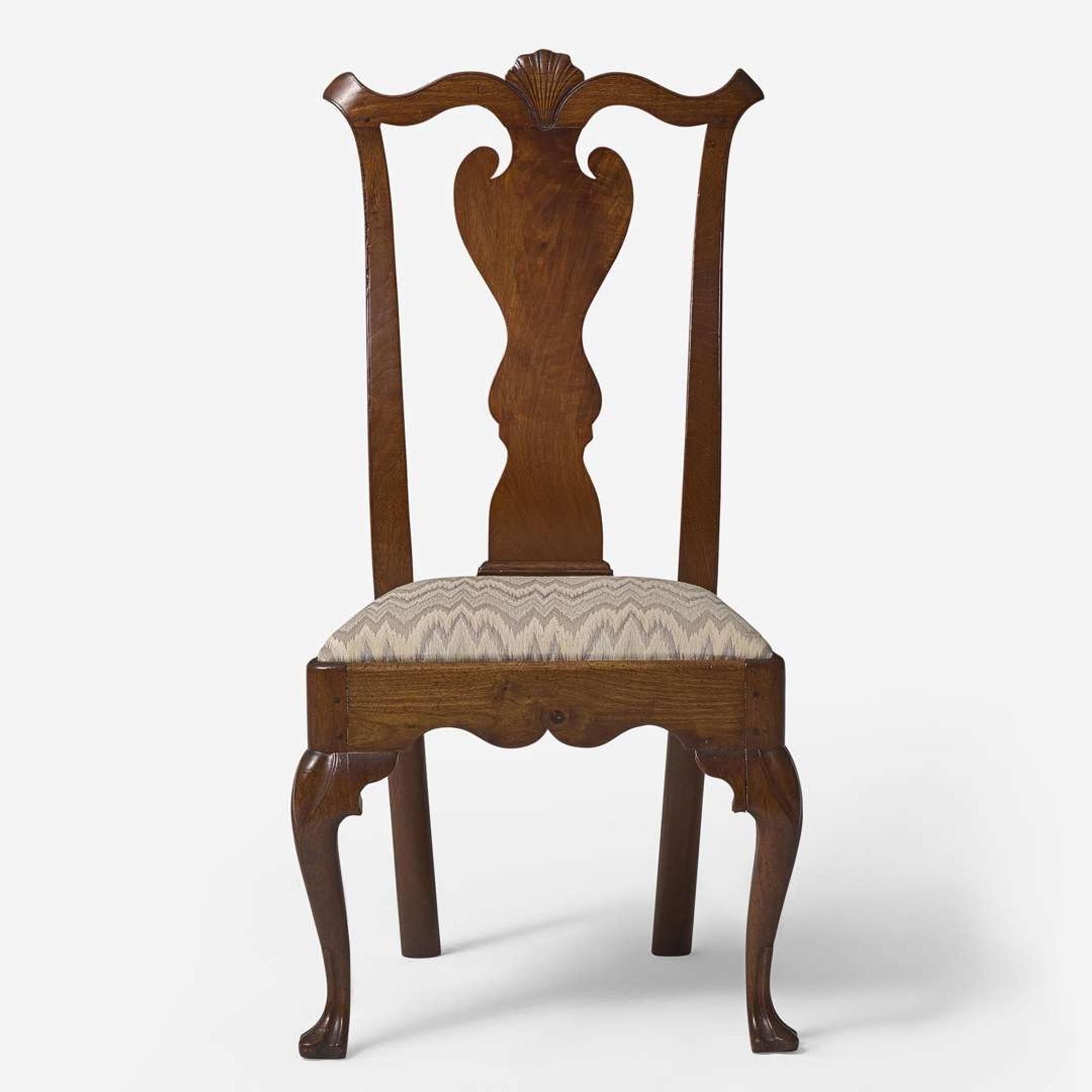 A Queen Anne carved walnut side chair Delaware Valley, circa 1750