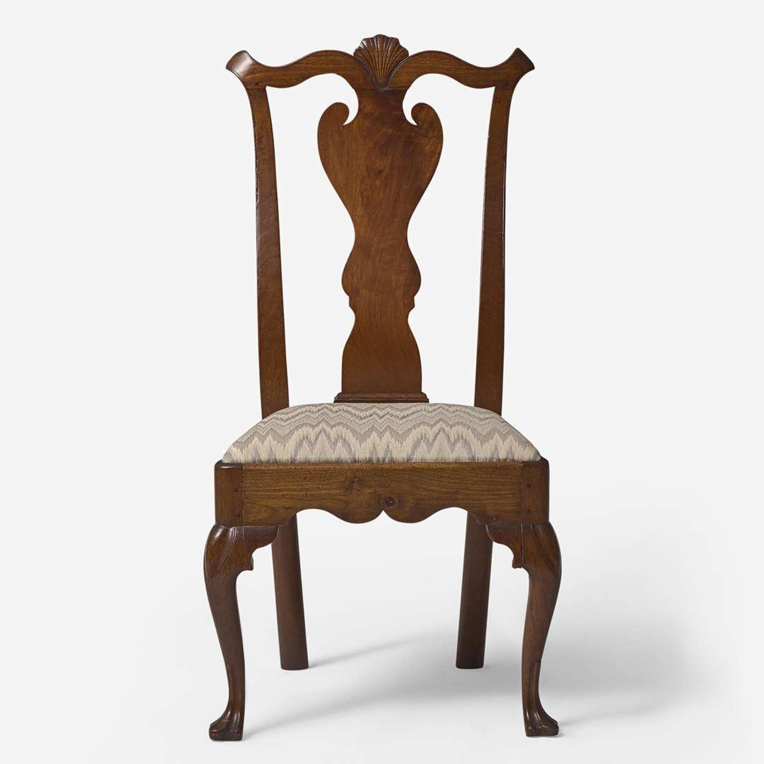 A Queen Anne carved walnut side chair Delaware Valley, circa 1750