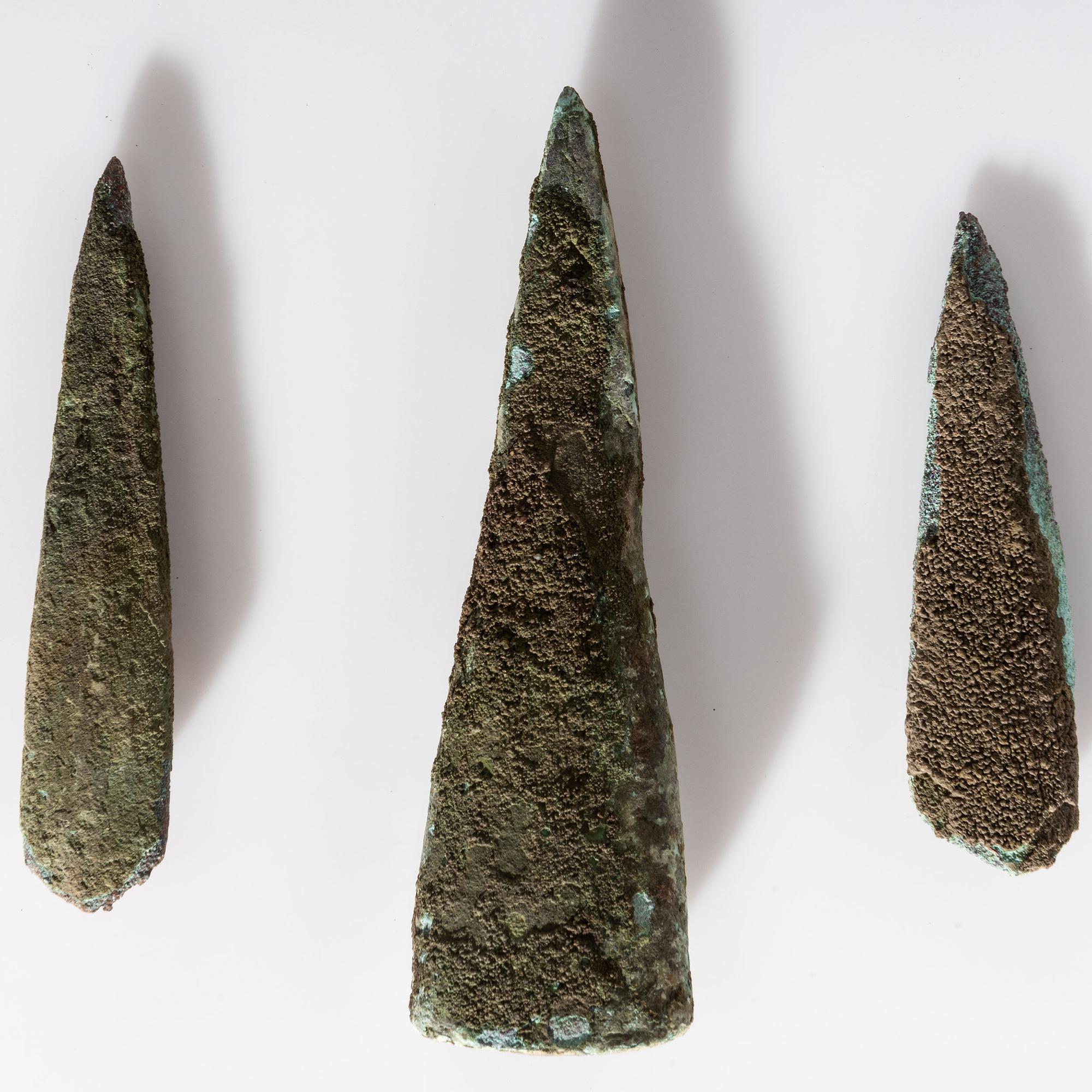 Old Copper Culture Rolled Conical Points