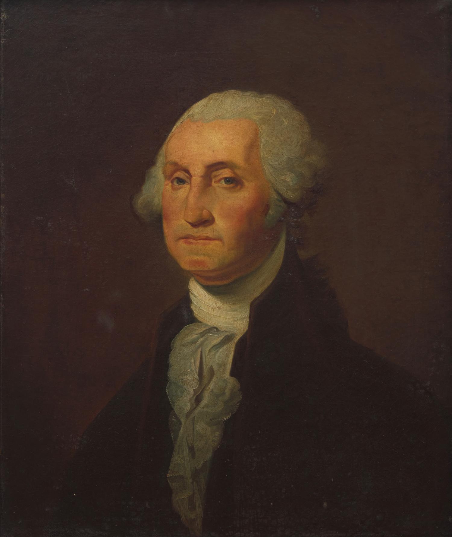 American School 19th Century, After Gilbert Stuart (1755-1828), A Portrait of George Washington (1732-1799)