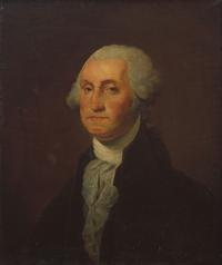American School 19th Century, After Gilbert Stuart (1755-1828), A Portrait of George Washington (1732-1799)