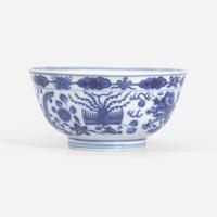 A Chinese blue and white porcelain "Dragon" bowl 青花龙纹碗 Guangxu six-character mark and possibly of the period ????? ??????