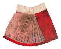 Two Chinese Silk Embroidered Apron Skirts