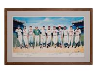 A 500 Home Run Club Signed Autograph Ron Lewis Limited Edition Print (Beckett Authentication Services Letter BAS Certified)