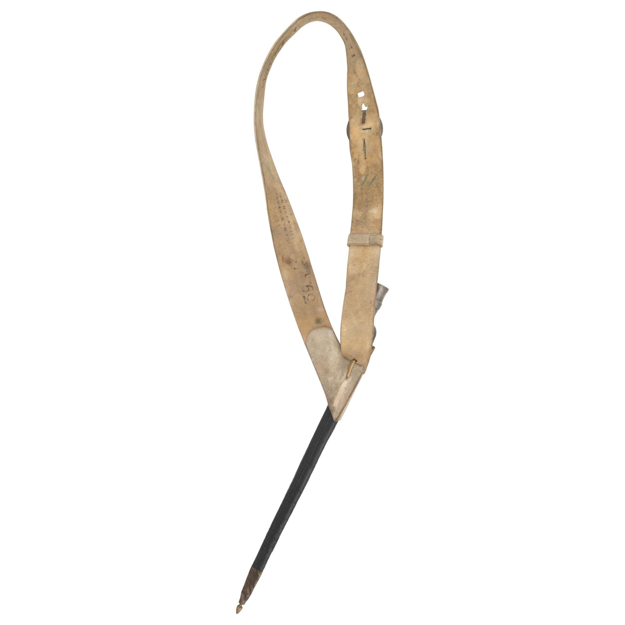 White Buff Bladric with Breast Plate, Scabbard & Socket Bayonet