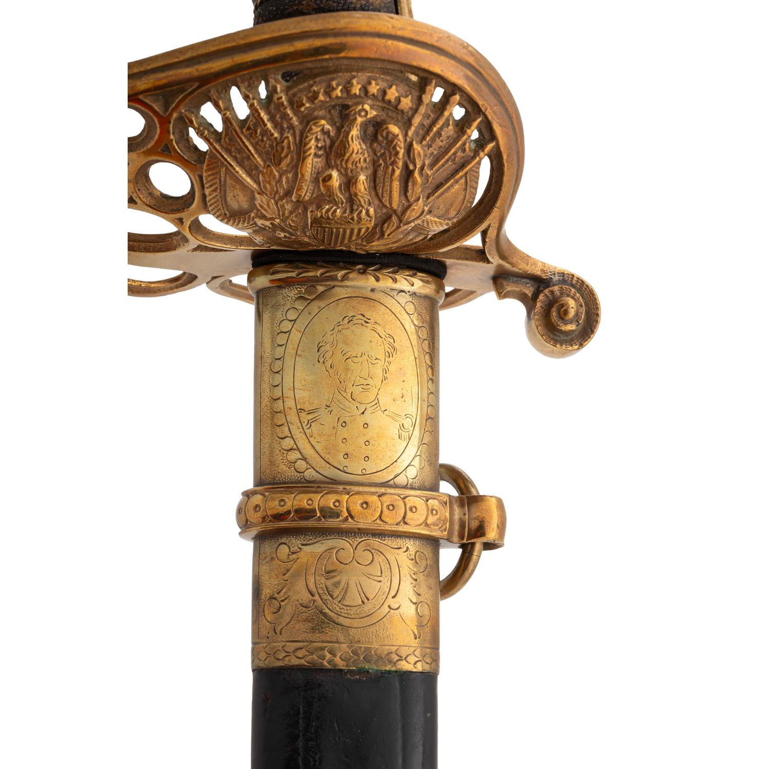 Combination French Hilt Schuyler, Hartley & Graham Officer's Sword Inscribed to Lt. Mason Rea 24th Mass. Infantry - KIA at Drewy's Bluff