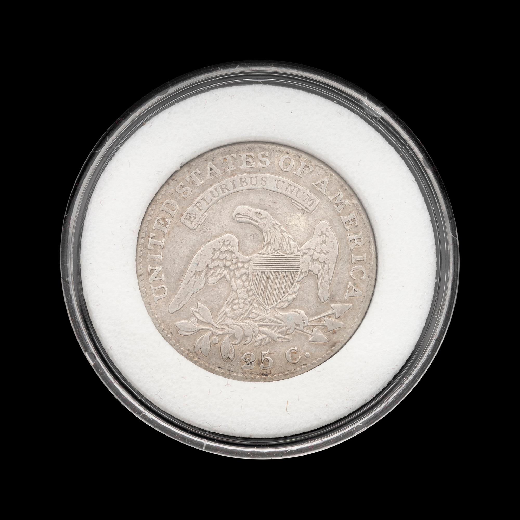 An 1821 Capped Bust 25c Coin