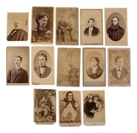[DOUGLASS, Frederick]. Ohio album containing CDV of Douglass by George Kendall Warren, ca 1879.