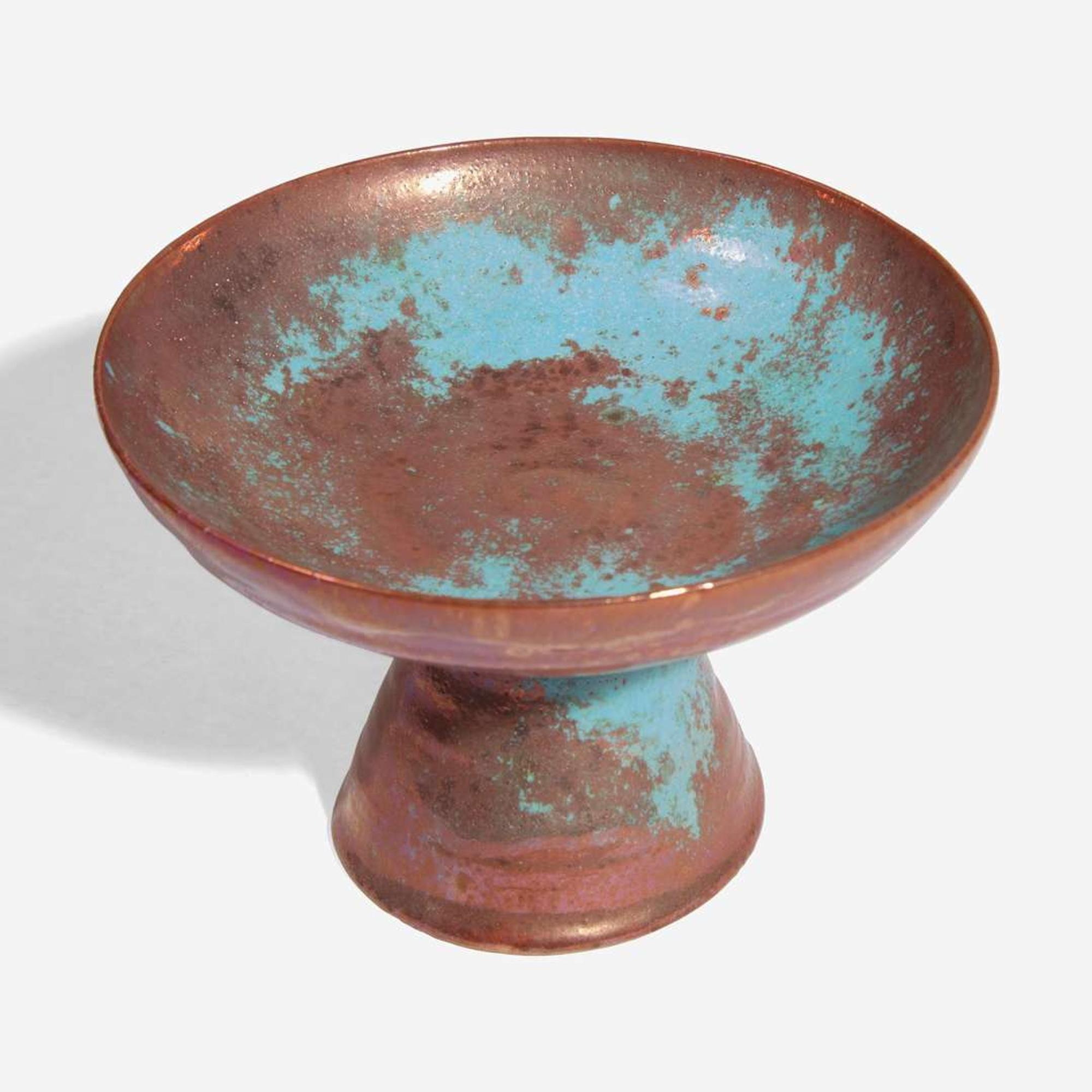Beatrice Wood (American, 1893-1898) Footed Vessel, USA, circa 1960s