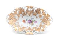 A Meissen Porcelain Reticulated Bowl Width 12 3/8 inches. — 19TH/20TH CENTURY