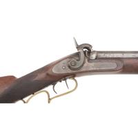 W Baker of Port Gibson, MS Marked Antebellum Half Stock Percussion Plains Style Rifle