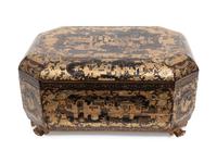 A Chinese Export Lacquer Sewing Box — MID 19TH CENTURY