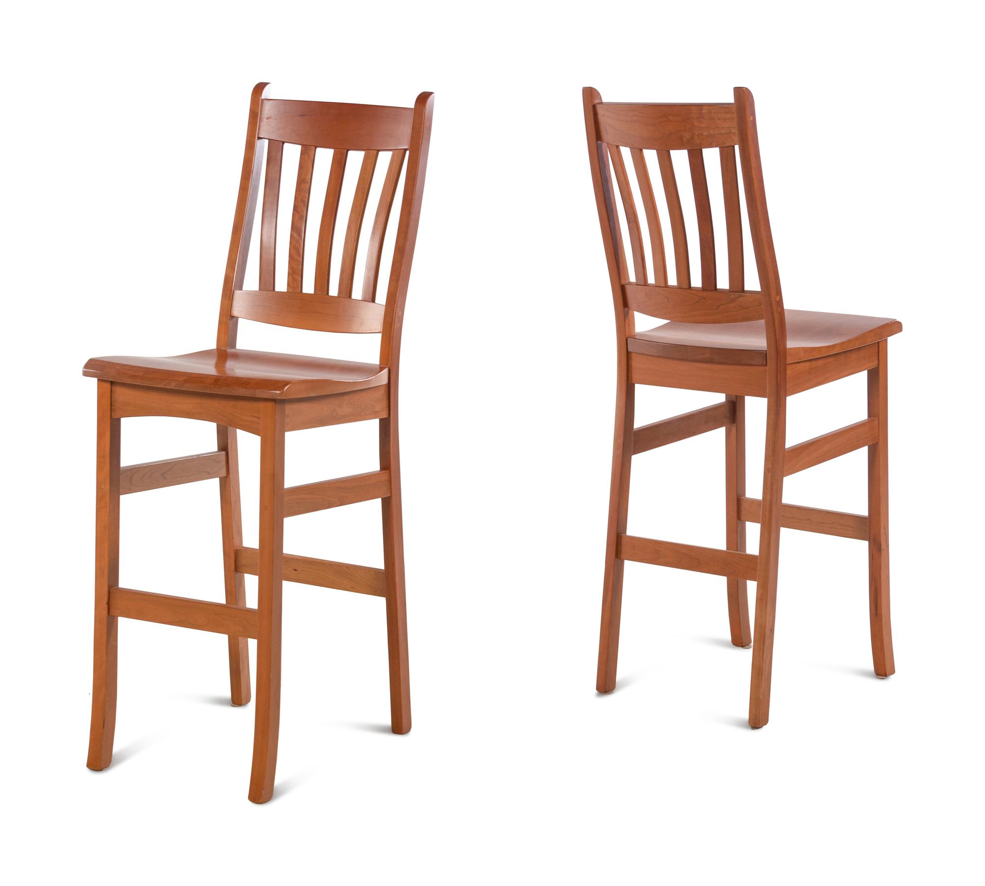 A Set of Four Arts and Crafts Style Bar Seats