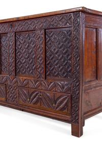 A Charles II Carved Oak Chest
