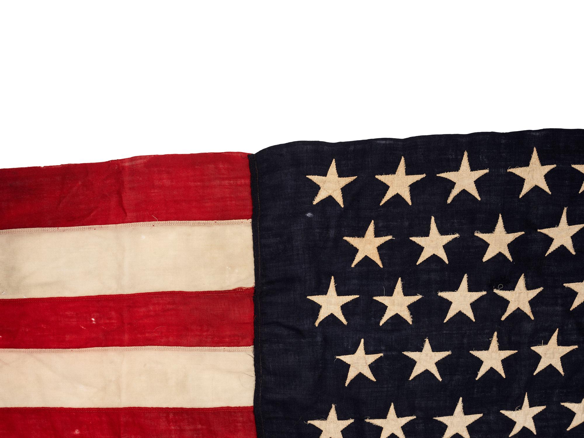 [FLAGS]. 47-star American flag. Made by H. Channon Co., Chicago, IL, 1912.