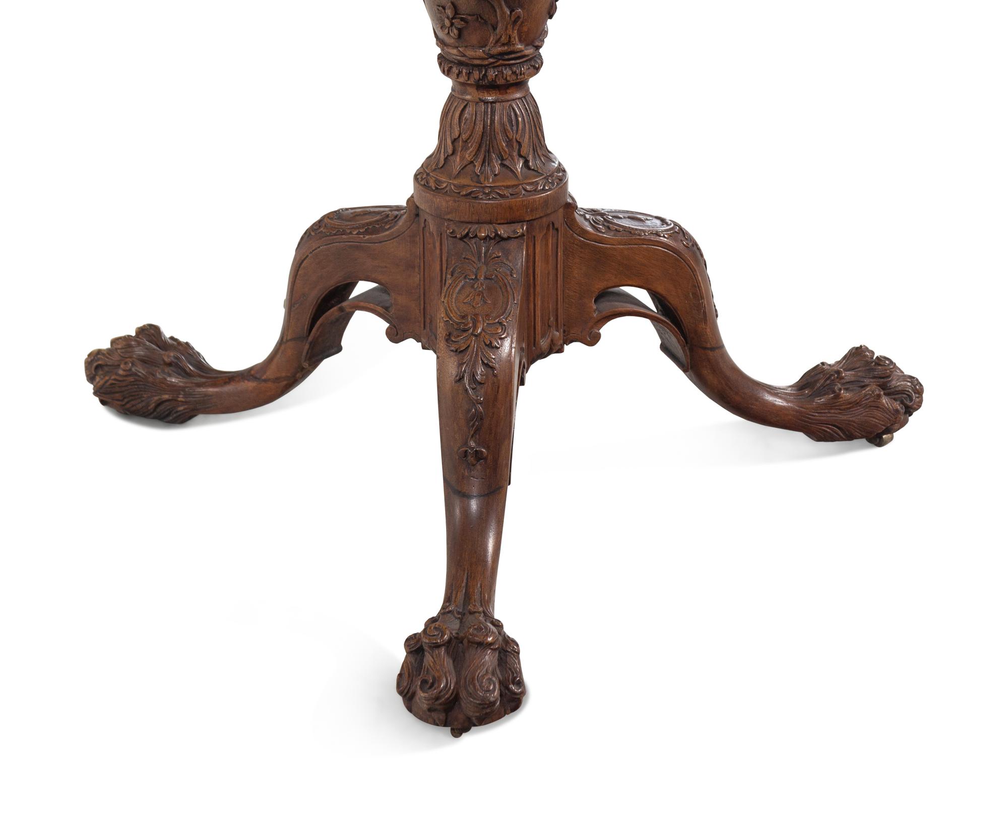 A George I Style Mahogany Tilt-Top Tea Table
