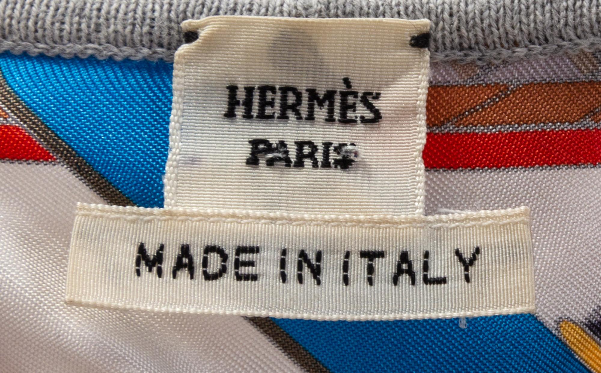 An Hermès Silk Sleeveless Dress, No size.