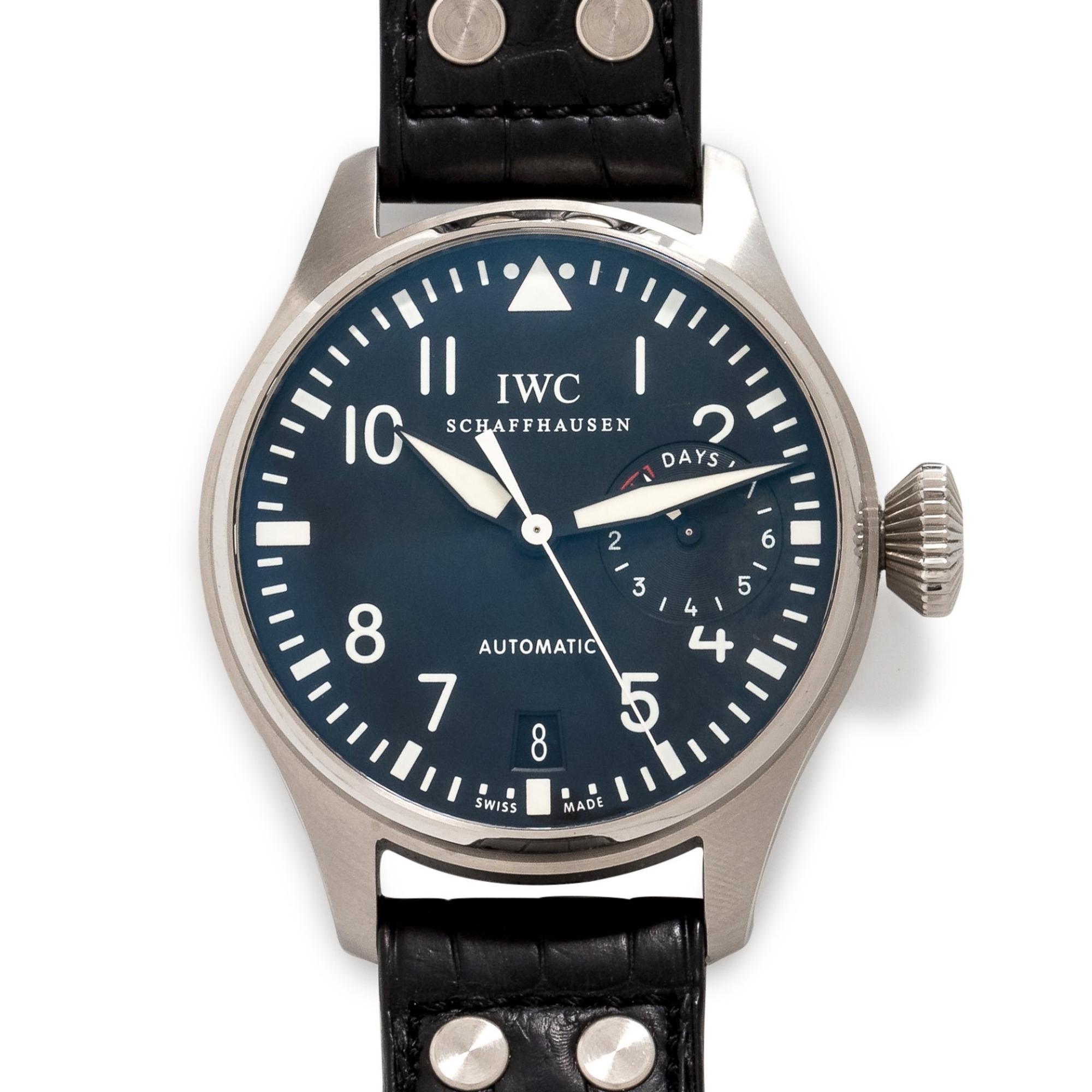 IWC Schaffhausen, Stainless Steel 'Fliegeruhr Big Pilot 7 Days' Wristwatch