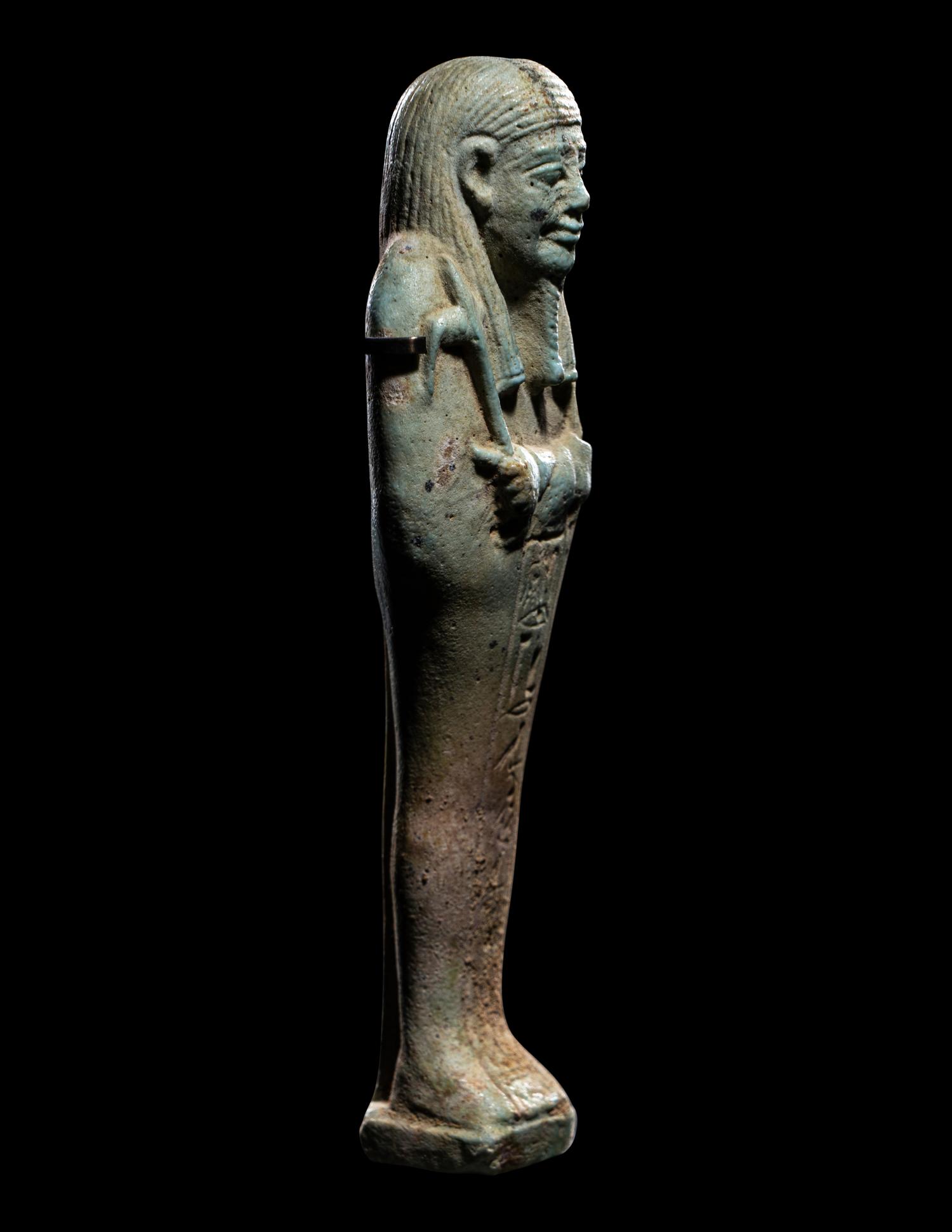 An Egyptian Faience Ushabti for Horem Akhbit