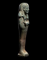 An Egyptian Faience Ushabti for Horem Akhbit