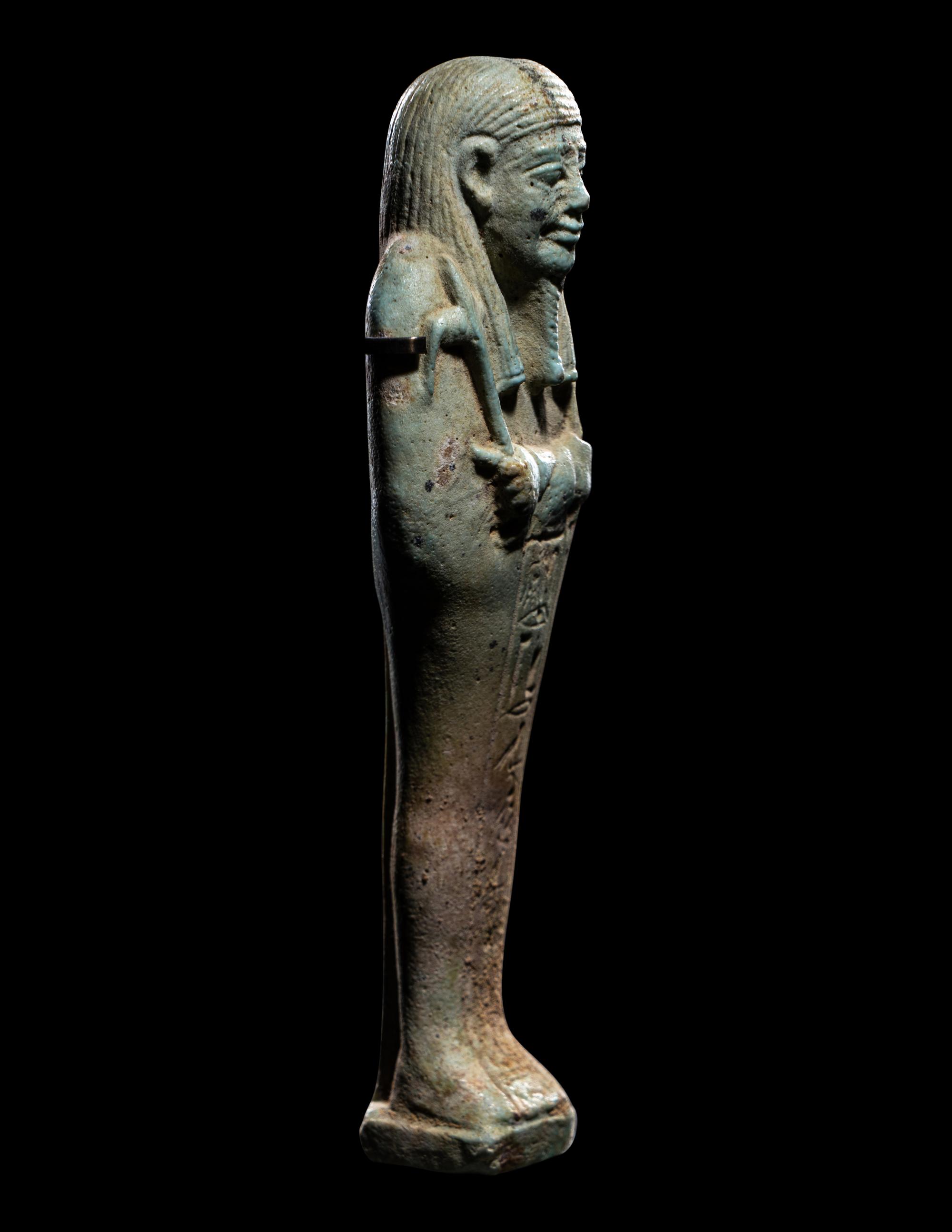 An Egyptian Faience Ushabti for Horem Akhbit