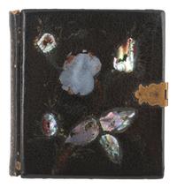 [EARLY PHOTOG] Sixth plate postmortem ambrotype of a young girl housed in "memorial" case.